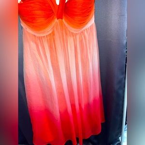 Orange ombré dress